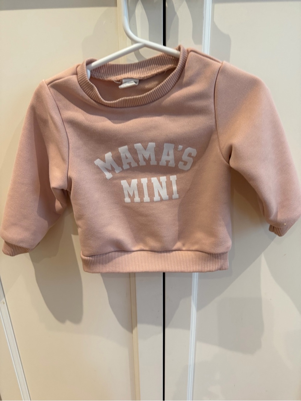 SHEIN 6-9m Mama's Mini Pink Girls' Sweatshirt